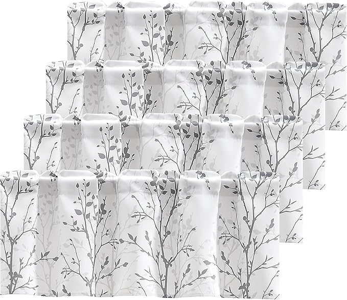 Luvyohmee Tree Branch Printed Curtain Valance, 18 inches Long Window Treatment by Luvyohmee