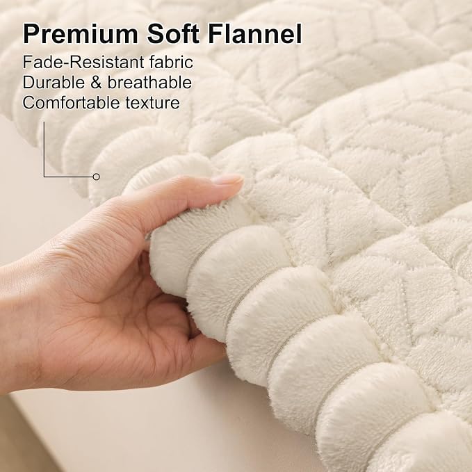 Smiry Non Slip Couch Covers for Dogs, Fuzzy Pet Couch Covers for 3 Cushion Sofa - Image 4