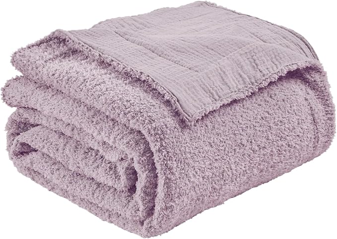 EMME Muslin and Fleece Twin Blanket Reversible - Image 2