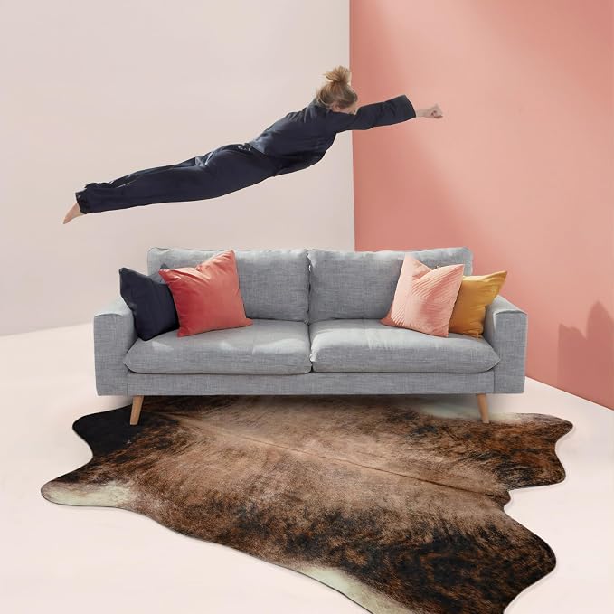Easycozy Faux Cowhide Large Cow Print Rug - Image 9