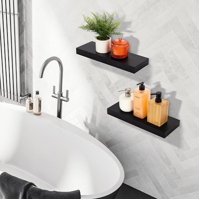 Sorbus Floating Shelves for Wall – 16 Inch Floating Shelf for Kitchen, Living - Image 7