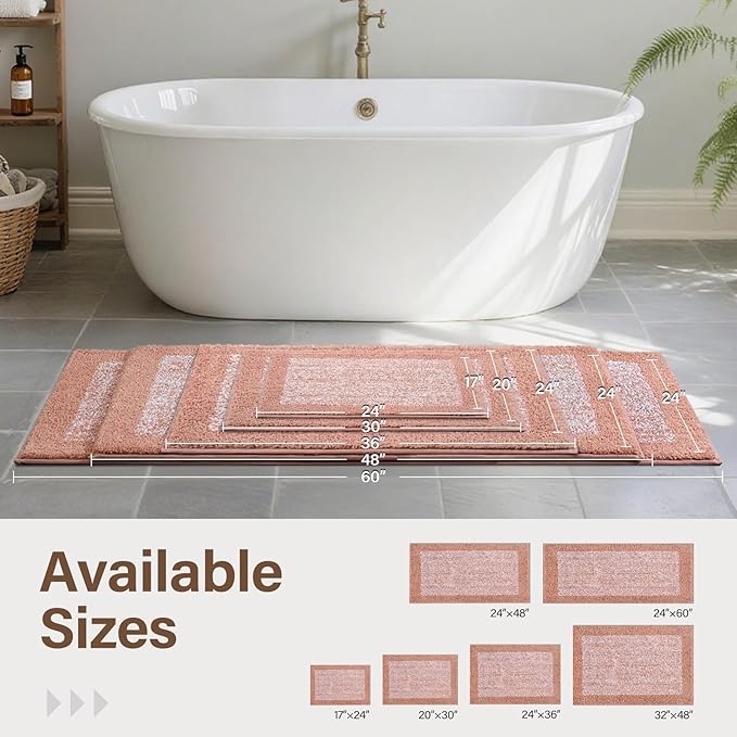 48x32 Large Bathroom Rugs Washable Non Slip, Soft Absorbent Quick Dry Mats - Image 6