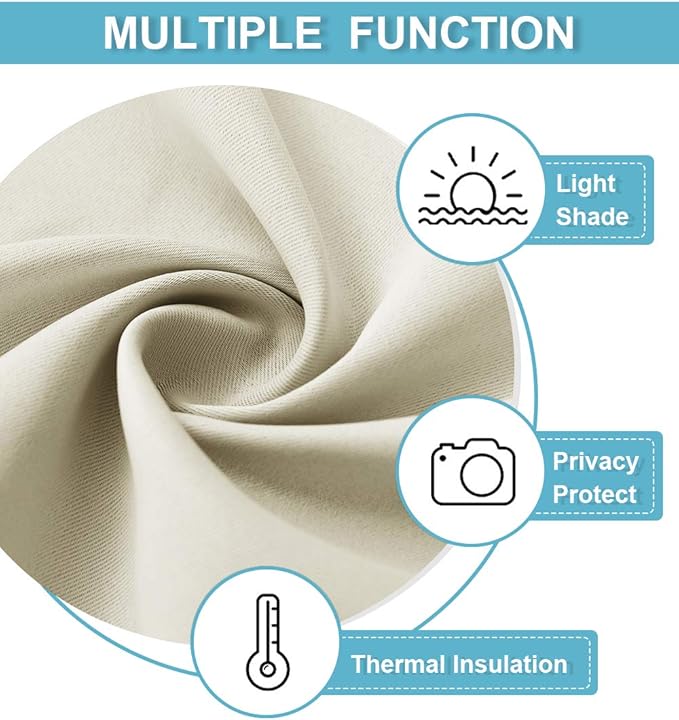 RYB HOME RV Curtains for Camper Windows, Mini Small Thermal Insulated Sunlight - Image 5