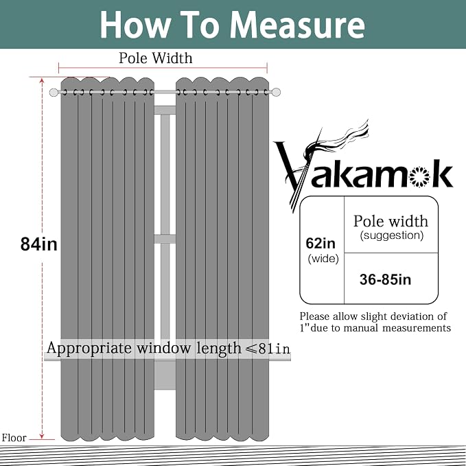 Yakamok Blackout Curtains Room Darkening Thermal Insulated Window Panels - Image 8