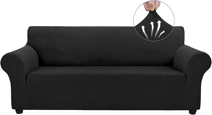 Asnomy Couch Covers for 3 Cushion Couch Sofa Pet Friendly, 3 Seater Sofa Cover - Image 2
