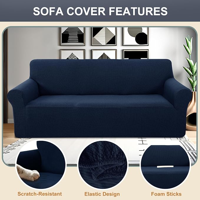 Stretch Couch Cover Washable Sofa Slipcover Furniture Protector - Image 3