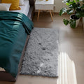 Fluffy Rug Shaggy Area Rug, Light Grey 2x4 Area Rugs by Yongyangjuxi