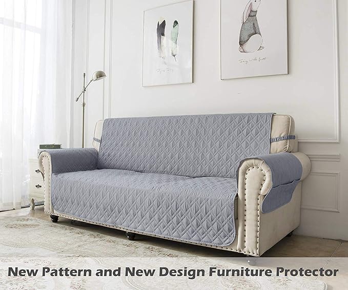 Ameritex Couch Sofa Slipcover 100% Waterproof Nonslip Quilted Furniture - Image 6