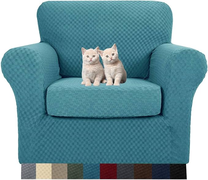 MAXIJIN 2 Piece Jacquard Chair Covers by MAXIJIN
