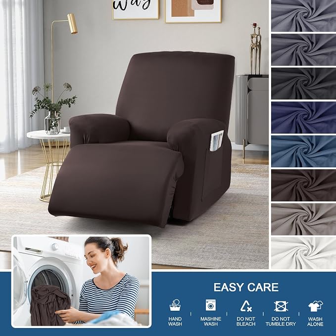 TAOCOCO Stretch Recliner Couch Covers 3-Pieces Style Recliner Chair Covers - Image 8