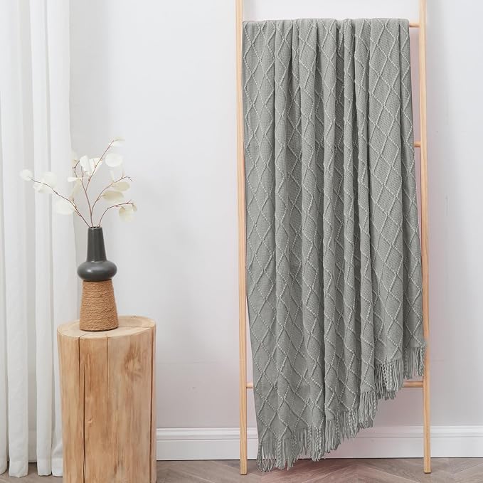 inhand Knitted Throw Blankets for Couch and Bed, Soft Cozy Knit Blanket - Image 5