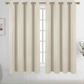 Diraysid Light Beige Grommet Blackout Curtains by Diraysid%2C+refresh+your+life