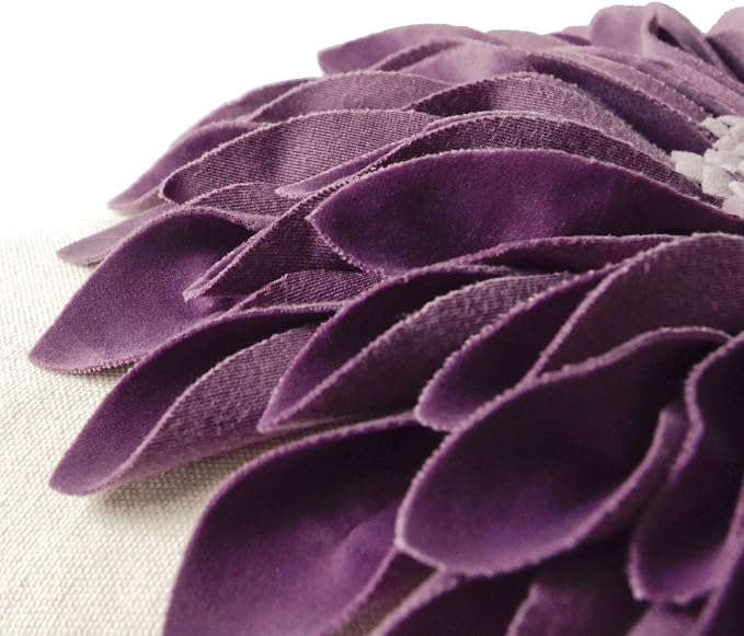 OiseauVoler Decorative Throw Pillow Covers 18x18 Inches 3D Flower Cushion Cases - Image 3
