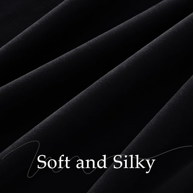 NICETOWN Black Gothic Home Decor Velvet Curtains 108" Length 2 Panels, Privacy - Image 7