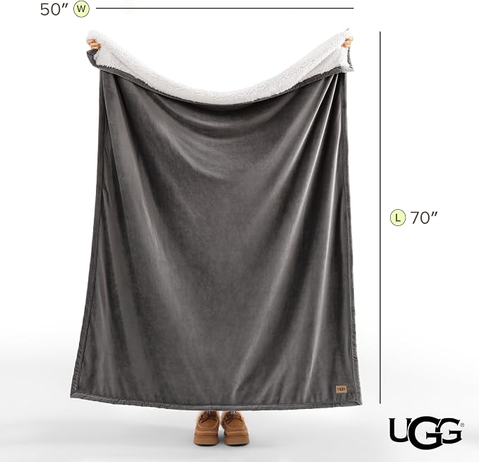 UGG Bliss Throw Blanket Plush Soft Fleece Fluffy Blankets - Image 8