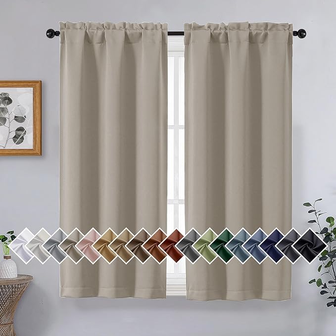 OVZME Stone Short Blackout Curtains by OVZME