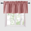 Hiasan Valance Curtains for Kitchen Blackout Thermal Insulated Solid Window by Hiasan
