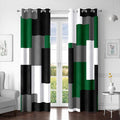 Tyrot Green Blackout Curtains for Bedroom 63 inch Long 2 Panels Set Black Grey by TyrotHomeDecor