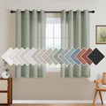 H.VERSAILTEX Living Room Linen Curtains Nickel Grommet Curtains Energy Saving by HVERSAILTEX