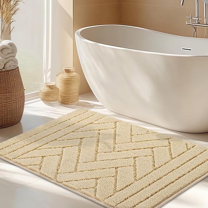 hicorfe Indoor Doormat, Front Back Door Mat Rubber Backing Non Slip Door Mats by Hicorfe