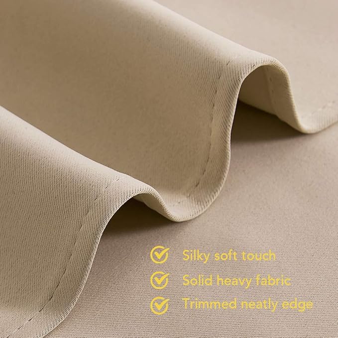 NICETOWN Thermal Room Darkening Draperies Curtains, Thermal Insulated Grommet - Image 4