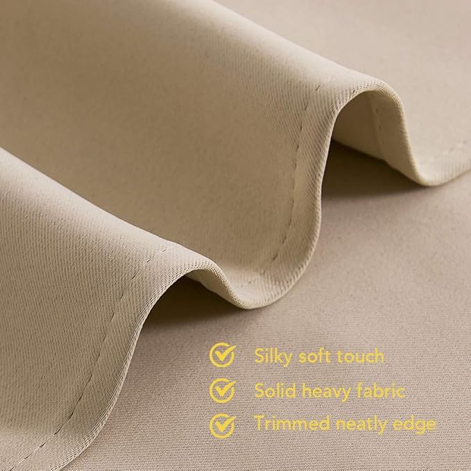 NICETOWN Room Darkening Draperies Window Curtain Panels, Thermal Insulated - Image 5