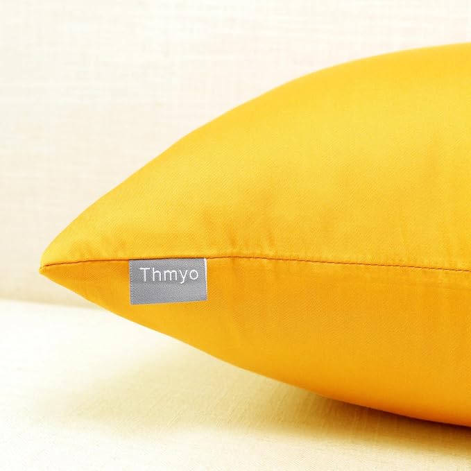 4-Pack Cotton Comfortable Solid Decorative Throw Pillow Case Square Cushion - Image 8