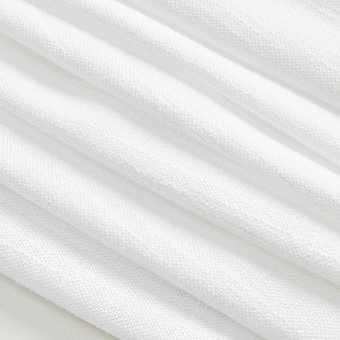 MYSKY HOME Floor to Ceiling Curtains 120 Inches White Sheer Window Drapes 2 - Image 6
