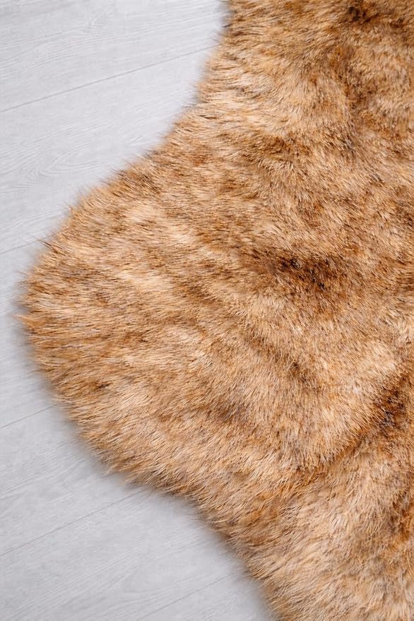 Free Shape Luxury Soft Fluffy Shag Area Rug Duo Decto 12 Pelts 6'x12', 180x360cm - Image 3