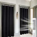 RYB HOME 2 Panels Blackout Doorway Curtains, Thermal Insulated Privacy Rod by RYBHOME
