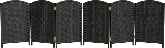 Red Lantern 2 ft. Short Diamond Weave Fiber Folding Screen by RedLantern