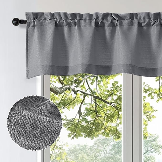 OWENIE Bob 1 PCS Dark Grey Valances - Image 2