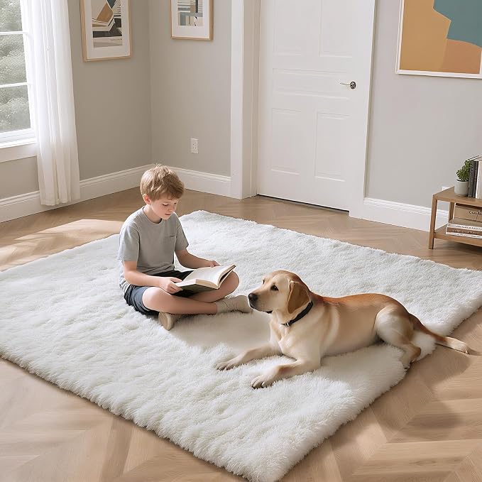 yongyangjuxin Fluffy Rug Shaggy Area Rug, Large Shag Area Rugs - Image 4