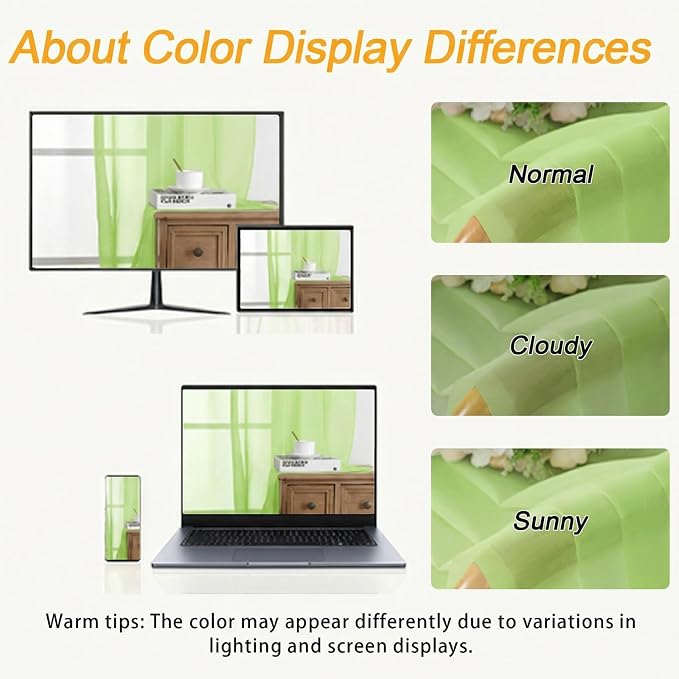 Gwine Extra Long Sheer Curtains 120 Inches Long - Image 3
