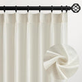 Topfinel 94 Inch Length Pinch Pleat Linen Curtains Drapes 2 Panels Set by Topfinel