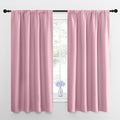 NICETOWN Kitchen Curtains, Short Blackout Drapes, Rouge Pink, 34 in x 45 in by NICETOWN