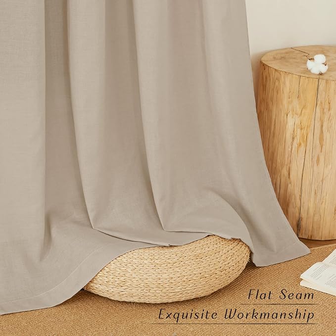 NICETOWN Linen 36 inch Curtains - Image 2