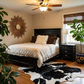 MustMat Cute Cow Print Rug Black and White Faux Cowhide Rugs Animal Printed by MustMat