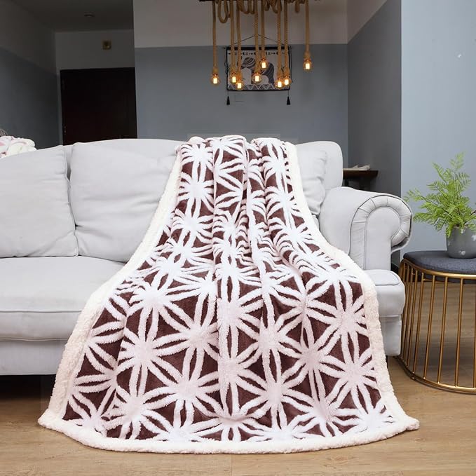 LOMAO Sherpa Fleece Blanket Fuzzy Soft Throw Blanket Dual Sided Blanket - Image 6