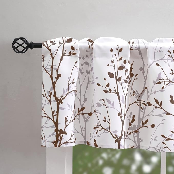 Tree Branch Printed Curtain Valance, 18 inches long Window Treatment Valance - Image 7