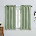 OVZME Light Green Short Blackout Curtains by OVZME