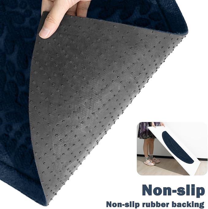 RORA Half Circle Door Mat Front Door Mat Outside Entrance Welcome Mats Outdoor - Image 3