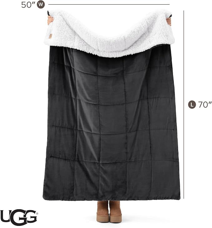 UGG Nita Throw Blanket for Bed, Soft Reversible Plush Throw for Couch and - Image 8