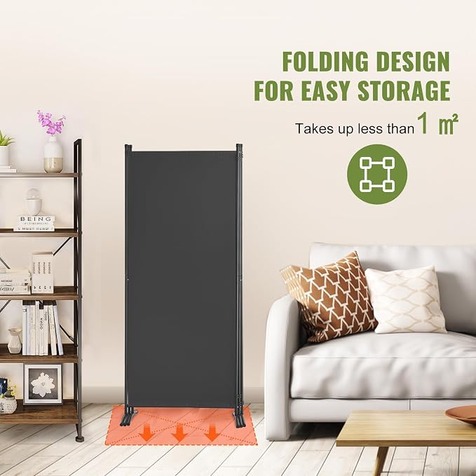 VEVOR Room Divider, 3 Panel Room Dividers and Folding Privacy Screens, Fabric - Image 5