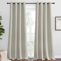 NICETOWN Natural Room Darkening Curtains 102" Long by NICETOWN