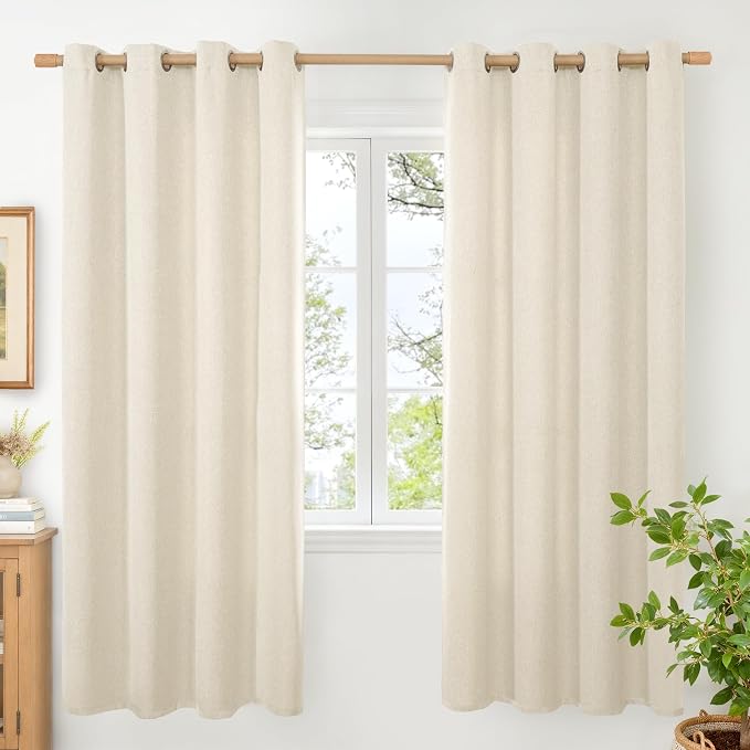BGment Linen Curtains 68 Inch Length by BGment