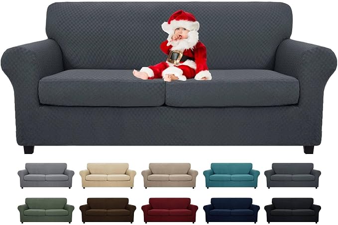 MAXIJIN 3 Piece Stretch Couch Covers by MAXIJIN
