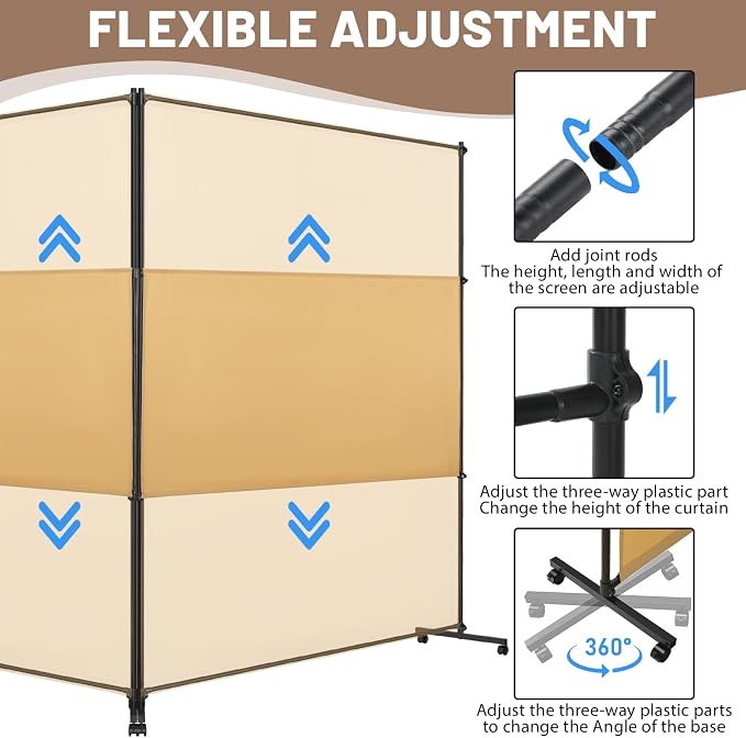 2 Panels Room Divider/Privacy Screen - Image 6