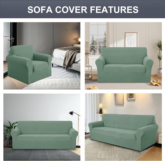 Stretch Couch Cover Washable Sofa Slipcover Furniture Protector - Image 7