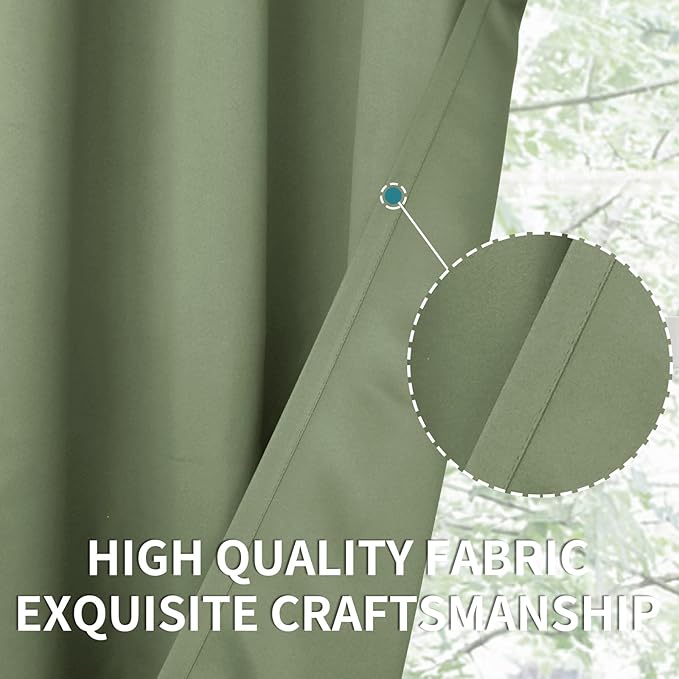 BGment Room Darkening Curtains 45 Inches Long - Image 7